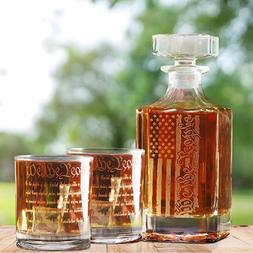 American Whiskey Decanter Set